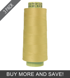 Lemon Frost (9160-1412) - Silk Finish Cotton 60wt - 3000 Yards (3 Pack)