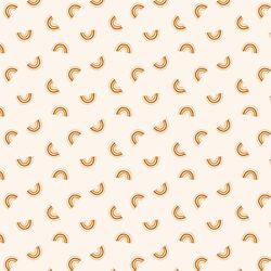 Small Tossed Retro Rainbows in Bronze