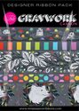 Graywork Ribbon Panel in Carbon