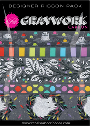 Graywork Ribbon Panel in Carbon