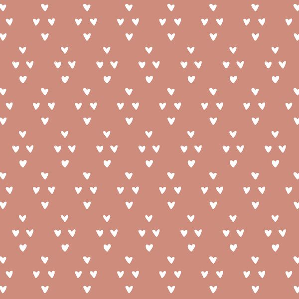 Sweet Hearts in Warm Rose