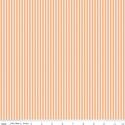 1/8" Stripe in Marmalade on Ivory