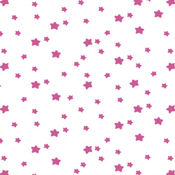 Star Light in Petunia on White