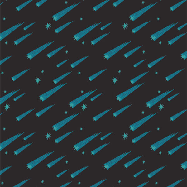 Shooting Stars in Night Sky