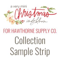 A Very Mini Christmas Sample Strip
