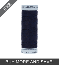Navy (9146-0825) - Cordonnet 30wt Polyester - 55 Yards (5 Pack)