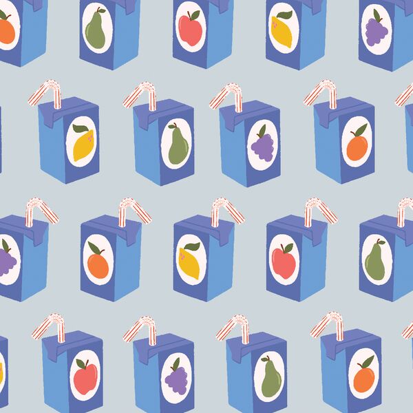 Juice Boxes in Blue