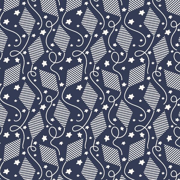 Kites in Ink Blue