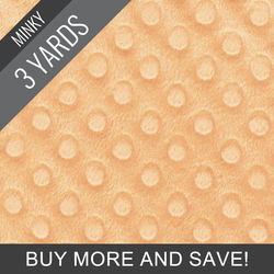 Minky Dimple Dot in Nectar - 3 Yard Quick Cut