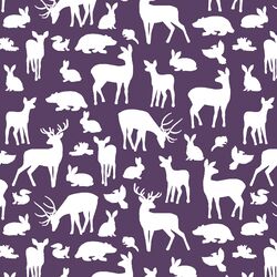 Forest Friends in Aubergine