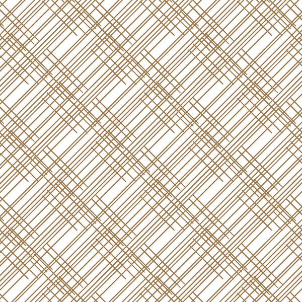 Thatched in Ochre on White