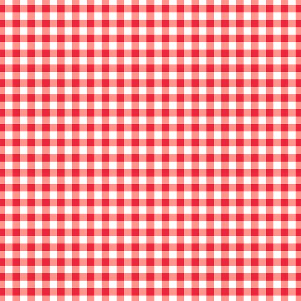 Summer Gingham in Berry Red