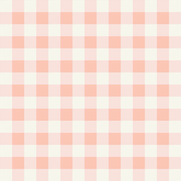 Springtime Gingham in Peachy