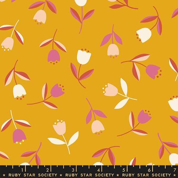 Tiny Tulips in Goldenrod