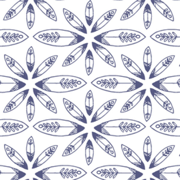 Mangrove Flowers in Indigo