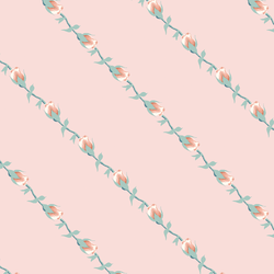 Rose Stripe in Soft Petal