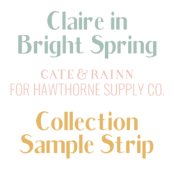 Claire in Bright Spring Sample Strip