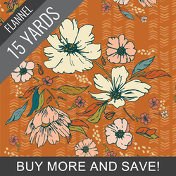 Olden Bouquets Flannel in Gloria - 15 Yard Bolt