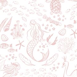 Large Magical Ocean in Blush