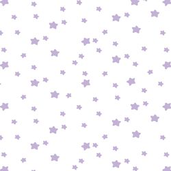 Star Light in Lilac on White