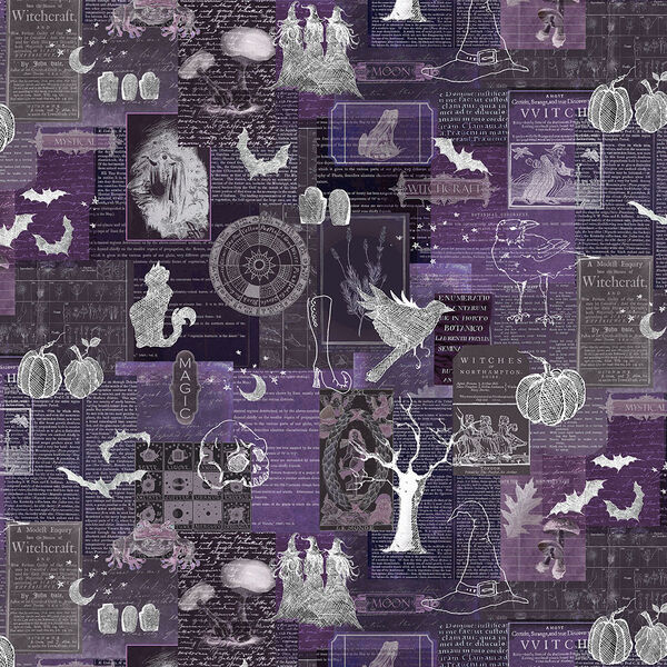 Collage in Dark Lilac