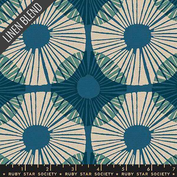Superbloom Linen Blend in Teal