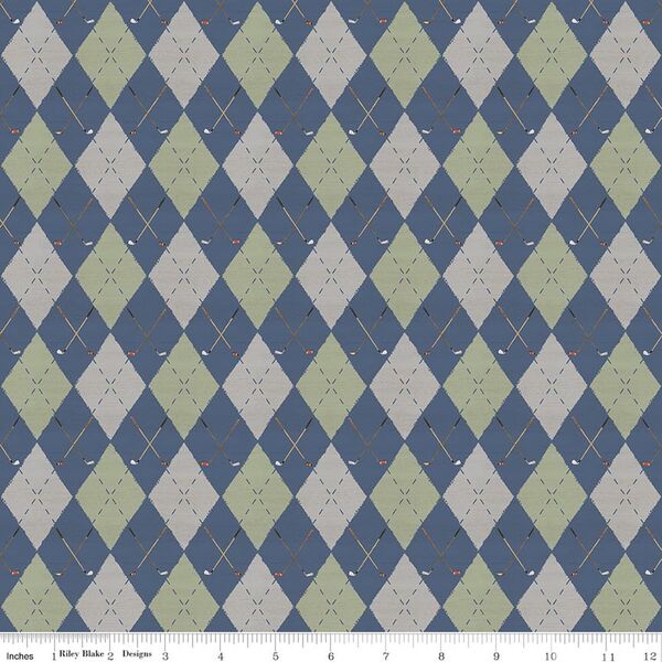 Argyle in Blue