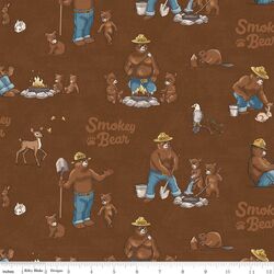 Smokey and Cubs in Brown