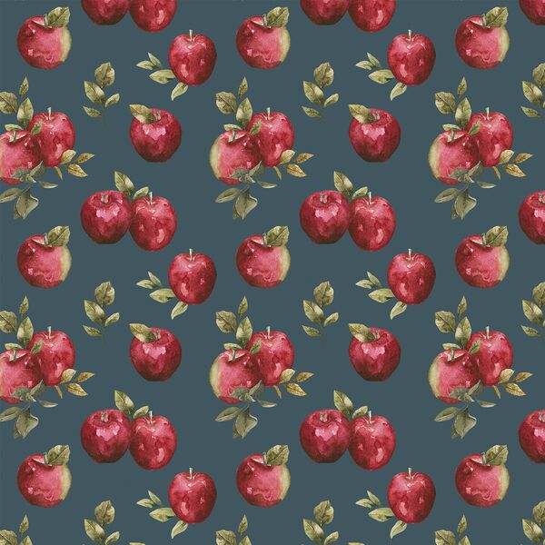 Apples in Night Blue