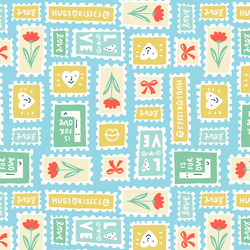 Happy Stamps in Sky Blue