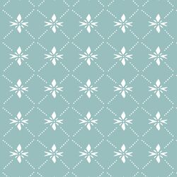 Quilted Snowflake in Frosty Teal