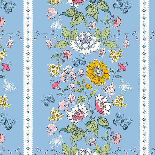Delightful Stripe in Sky Blue
