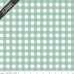 Gingham Flannel in Powder