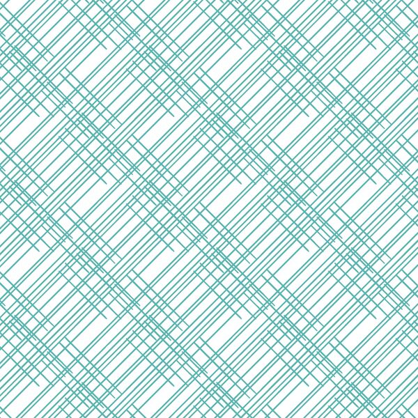 Thatched in Seafoam on White