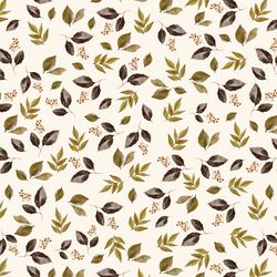 Falling Leaves in Soft Ivory