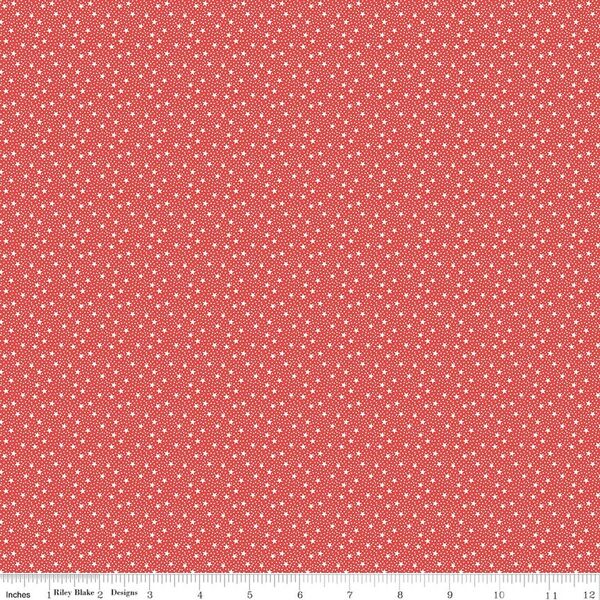 Star Dots in Red