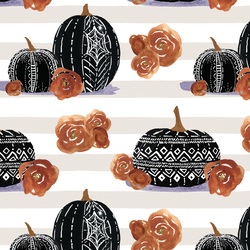 All Hallows' Pumpkins in Moonglow Stripe