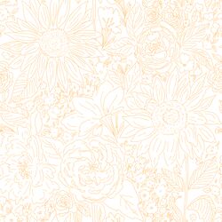 Paperie in Summer Sunflower on White