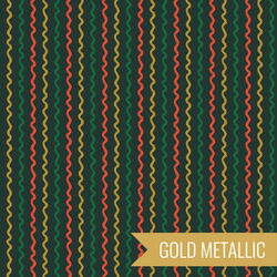 Ribbon Stripe in Evergreen Metallic