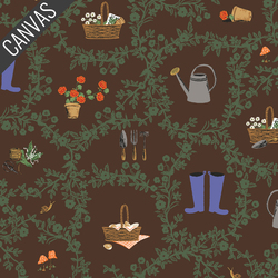 Garden Club Canvas in Cocoa
