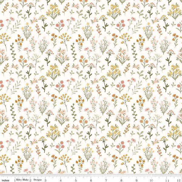 Wildflowers in Vintage White
