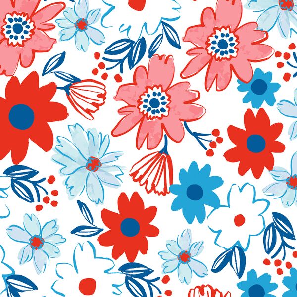 Large Bold Florals in Glory