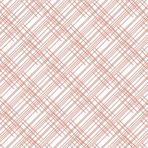 Thatched in Desert Rose on White
