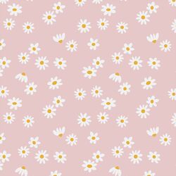 Retro Daisies in Blush