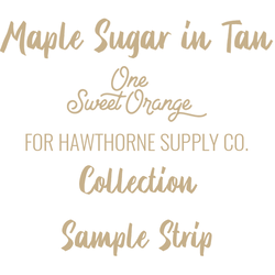 Maple Sugar Sample Strip in Tan