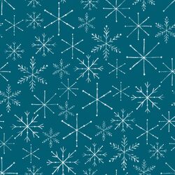 Snowflakes in Midnight Blue