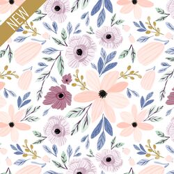 Sugar Plum Poppy Floral in Dawn