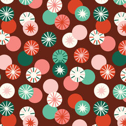 Peppermint Whirl in Burgundy