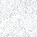 Paperie in Sunflower Navy on White