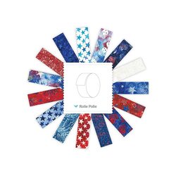 Spark of Celebration Liberty Batiks 2.5" Strip Roll in A